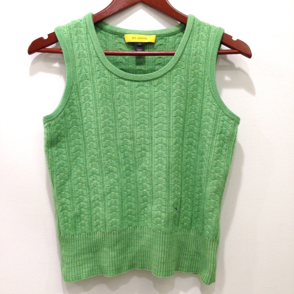 EUC St John Sport Yellow Label Sweater Vest